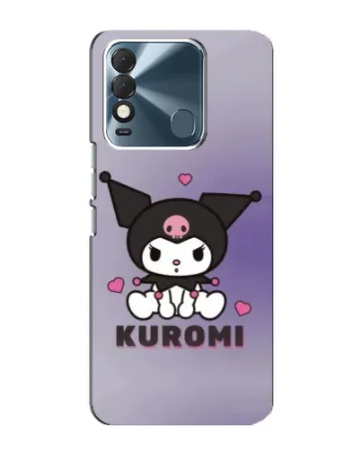 Чехол для TECNO Spark 8 с картинкой «Kuromi — фиолетовый арт»