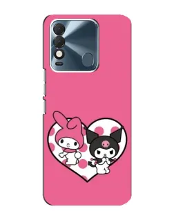 Чехол для TECNO Spark 8 с картинкой «Kuromi и My Melody» Чехол для TECNO Spark 8 с картинкой «Kuromi и My Melody»