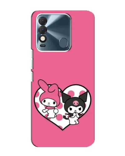 Чехол для TECNO Spark 8 с картинкой «Kuromi и My Melody»