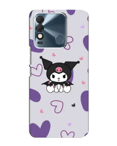 Чехол для TECNO Spark 8 с картинкой «Kuromi и лавандовые сердца»