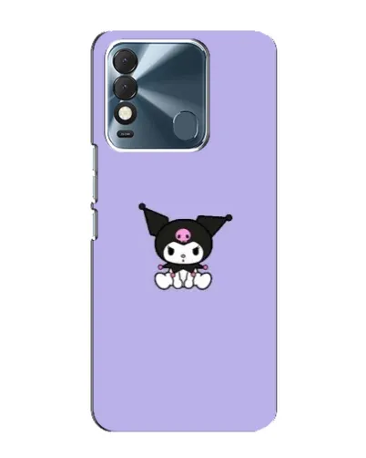 Чехол для TECNO Spark 8 с картинкой «Kuromi — фиолетовый минимализм»