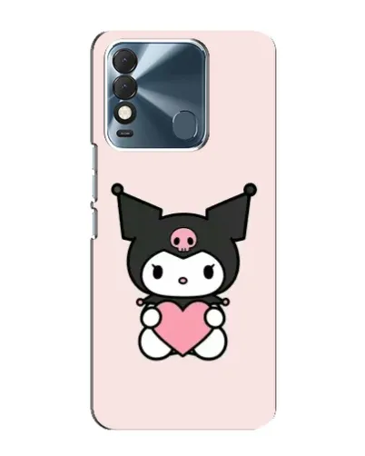 Чехол для TECNO Spark 8 с картинкой «Kuromi и сердце»