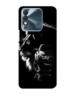 Чехол для TECNO Spark 8 с картинкой «BMW и лев» Чехол для TECNO Spark 8 с картинкой «BMW и лев»