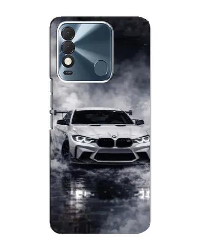 Чехол для TECNO Spark 8 с картинкой «BMW сквозь туман»