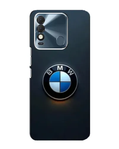 Чехол для TECNO Spark 8 с картинкой «Логотип BMW — минимализм»