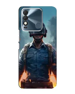 Чохол для TECNO Spark 8 з картинкою «PUBG — реалістичний герой»