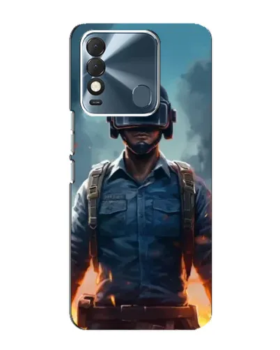 Чохол для TECNO Spark 8 з картинкою «PUBG — реалістичний герой»