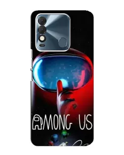 Чехол для TECNO Spark 8 с картинкой «Красный импостер — макро» Чехол для TECNO Spark 8 с картинкой «Красный импостер — макро»
