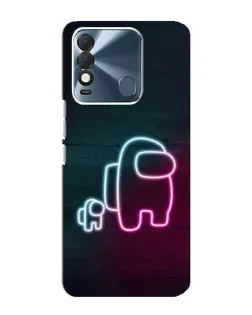 Чехол для TECNO Spark 8 с картинкой «Among Us неон-арт» Чехол для TECNO Spark 8 с картинкой «Among Us неон-арт»