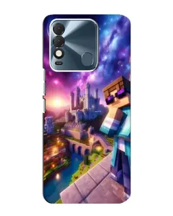 Чехол для TECNO Spark 8 с картинкой «Стив и космос» Чехол для TECNO Spark 8 с картинкой «Стив и космос»