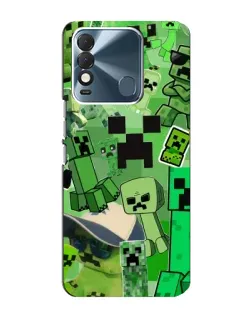 Чехол для TECNO Spark 8 с картинкой «Криперы Minecraft» Чехол для TECNO Spark 8 с картинкой «Криперы Minecraft»