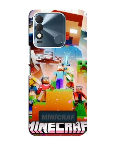Чехол для TECNO Spark 8 с картинкой «Minecraft герои игры»