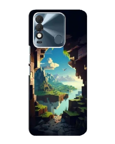 Чехол для TECNO Spark 8 с картинкой «Вид из пещеры»