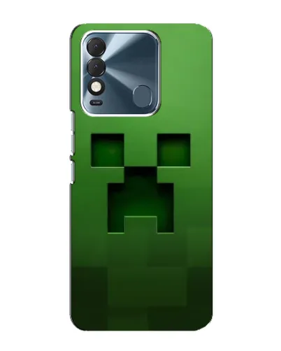 Чехол для TECNO Spark 8 с картинкой «Крипер микро-дизайн»