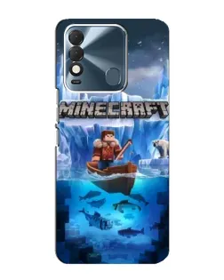 Чехол для TECNO Spark 8 с картинкой «Minecraft ледяной мир» Чехол для TECNO Spark 8 с картинкой «Minecraft ледяной мир»