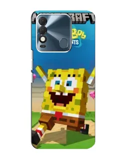 Чехол для TECNO Spark 8 с картинкой «Губка Боб Minecraft» Чехол для TECNO Spark 8 с картинкой «Губка Боб Minecraft»