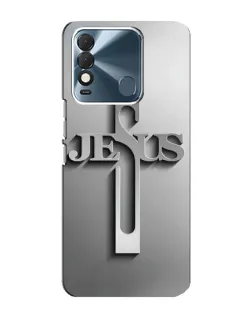 Чехол для TECNO Spark 8 с картинкой «Металлический крест Jesus» Чехол для TECNO Spark 8 с картинкой «Металлический крест Jesus»