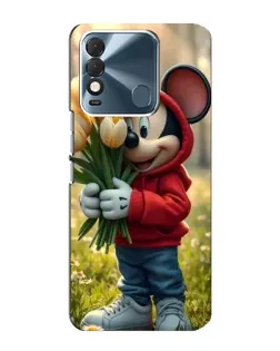 Чехол для TECNO Spark 8 с картинкой «Микки с тюльпанами» Чехол для TECNO Spark 8 с картинкой «Микки с тюльпанами»