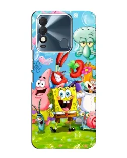 Чохол для TECNO Spark 8 з картинкою «Губка Боб та друзі» Чохол для TECNO Spark 8 з картинкою «Губка Боб та друзі»