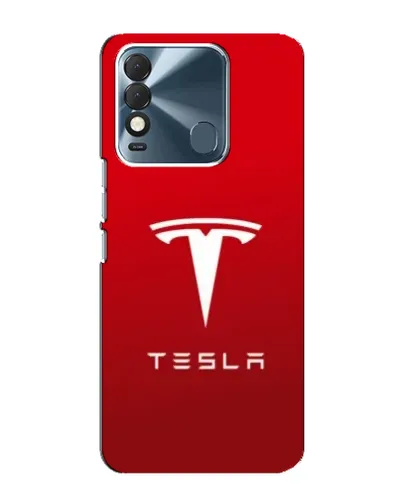 Чехол для TECNO Spark 8 с картинкой «Tesla Red Classic»