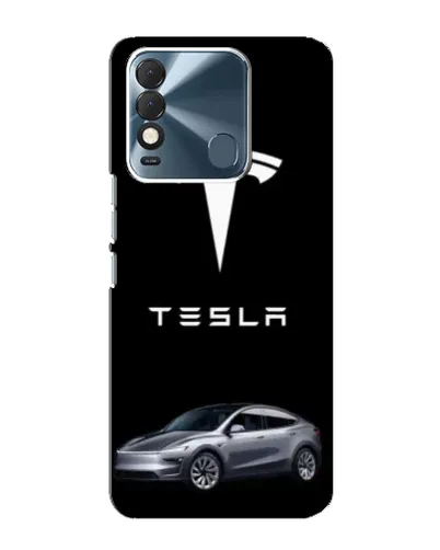 Чехол для TECNO Spark 8 с картинкой «Tesla Model Y»