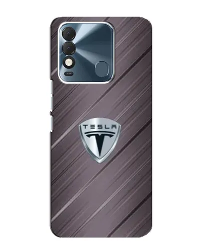 Чехол для TECNO Spark 8 с картинкой «Металлическая текстура Tesla»