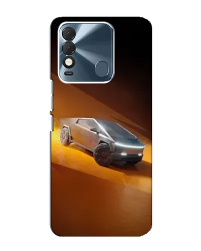 Чехол для TECNO Spark 8 с картинкой «Cybertruck в пустыне»