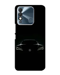 Чехол для TECNO Spark 8 с картинкой «Mercedes — силуэт авто» Чехол для TECNO Spark 8 с картинкой «Mercedes — силуэт авто»