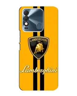 Чехол для TECNO Spark 8 с картинкой «Lamborghini Stripe желтый» Чехол для TECNO Spark 8 с картинкой «Lamborghini Stripe желтый»