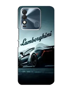 Чехол для TECNO Spark 8 с картинкой «Классическая надпись Lamborghini»