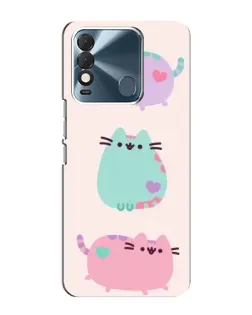 Чехол для TECNO Spark 8 с картинкой «Pusheen трио» Чехол для TECNO Spark 8 с картинкой «Pusheen трио»