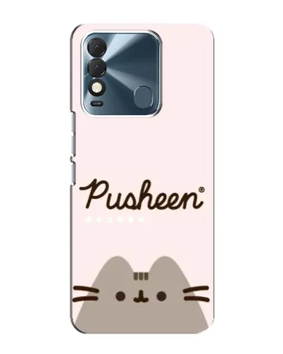 Чехол для TECNO Spark 8 с картинкой «Pusheen логотип»