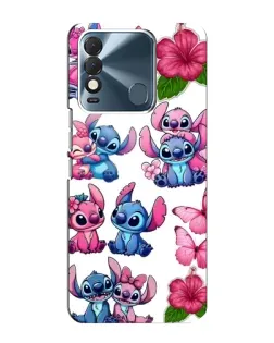 Чохол для TECNO Spark 8 з картинкою «Стікери Stitch та Angel»
