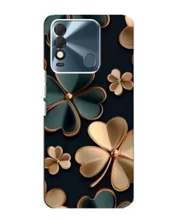 Чохол для TECNO Spark 8 з картинкою «Конюшина в золоті»