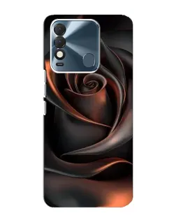 Чохол для TECNO Spark 8 з картинкою «Шовкова чорна троянда»