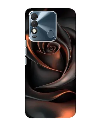Чохол для TECNO Spark 8 з картинкою «Шовкова чорна троянда»