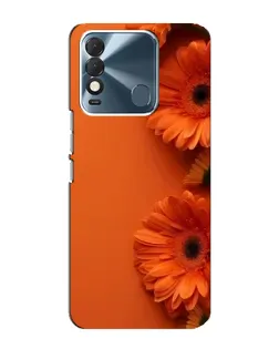 Чохол для TECNO Spark 8 з картинкою «Помаранчеві гербери»