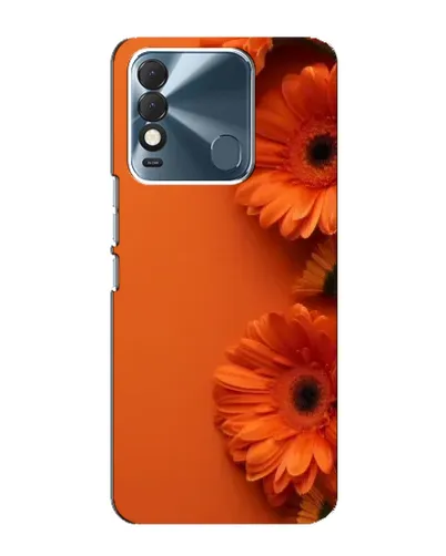 Чохол для TECNO Spark 8 з картинкою «Помаранчеві гербери»