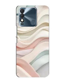 Чехол для TECNO Spark 8 с картинкой «Пастельные нежные волны»