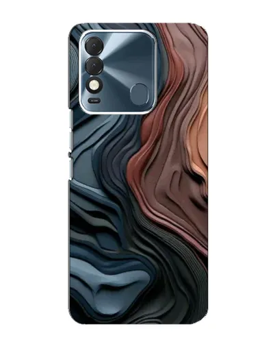 Чехол для TECNO Spark 8 с картинкой «Цветные волны каньона»
