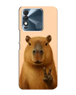 Чехол для TECNO Spark 8 с картинкой «Капибара виктория» Чехол для TECNO Spark 8 с картинкой «Капибара виктория»