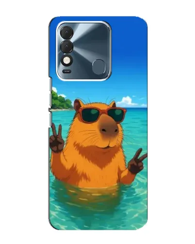 Чехол для TECNO Spark 8 с картинкой «Морская капибара»