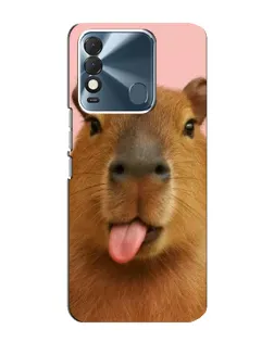 Чехол для TECNO Spark 8 с картинкой «Капибара с языком» Чехол для TECNO Spark 8 с картинкой «Капибара с языком»
