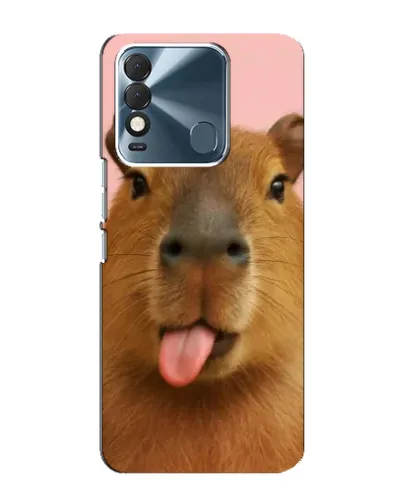 Чехол для TECNO Spark 8 с картинкой «Капибара с языком»