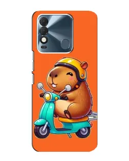 Чехол для TECNO Spark 8 с картинкой «Капибара на скутере» Чехол для TECNO Spark 8 с картинкой «Капибара на скутере»