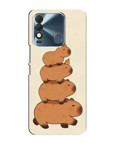 Чехол для TECNO Spark 8 с картинкой «Башня из капибар»