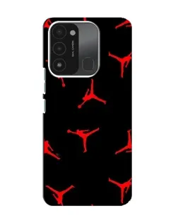 Чехол для TECNO Spark 8C с картинкой «Jordan Red Pattern» Чехол для TECNO Spark 8C с картинкой «Jordan Red Pattern»