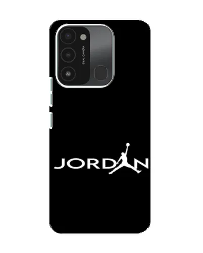 Чехол для TECNO Spark 8C с картинкой «Jordan White Logo»