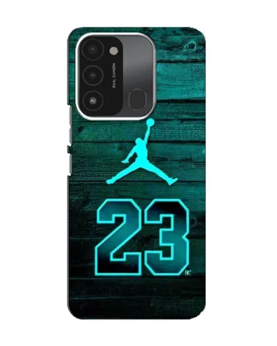 Чехол для TECNO Spark 8C с картинкой «Jordan Cyan 23»