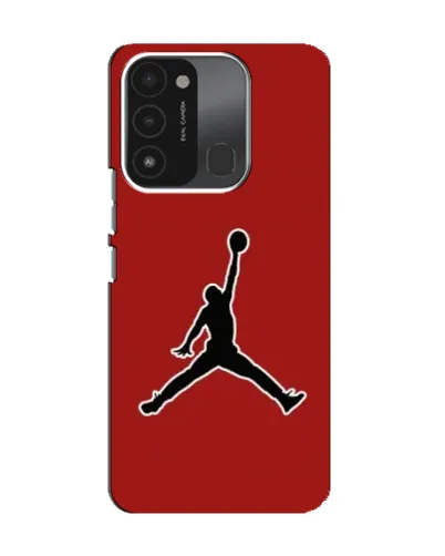 Чехол для TECNO Spark 8C с картинкой «Jordan Red Back»